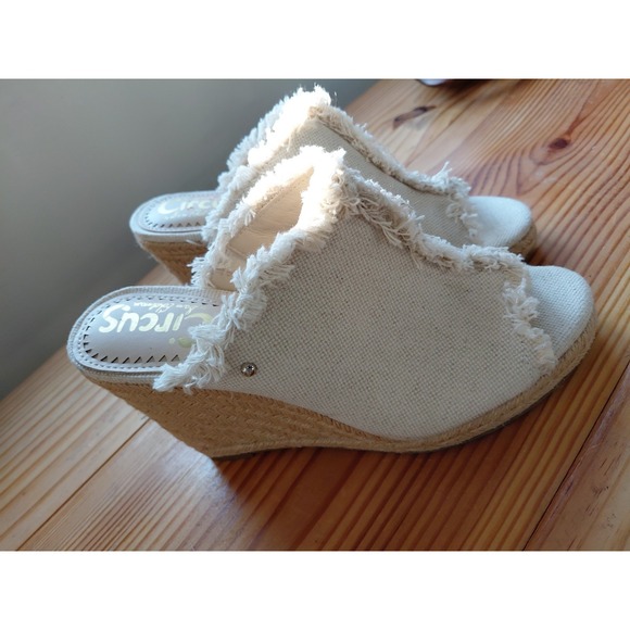 Sam Edelman Shoes - Sam Edelman Circus Baker Wedges in Cream size 6.5